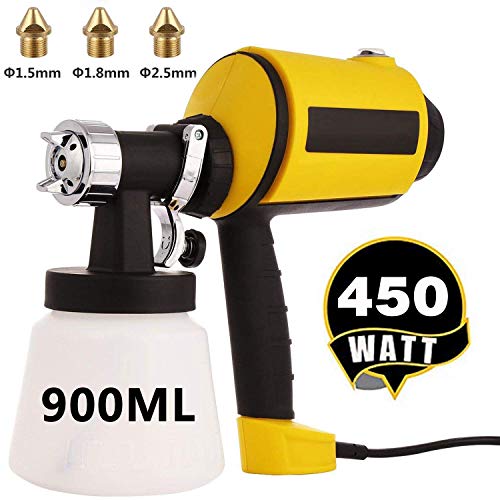 High Power HVLP Electric Spray Gun with Detachable Container