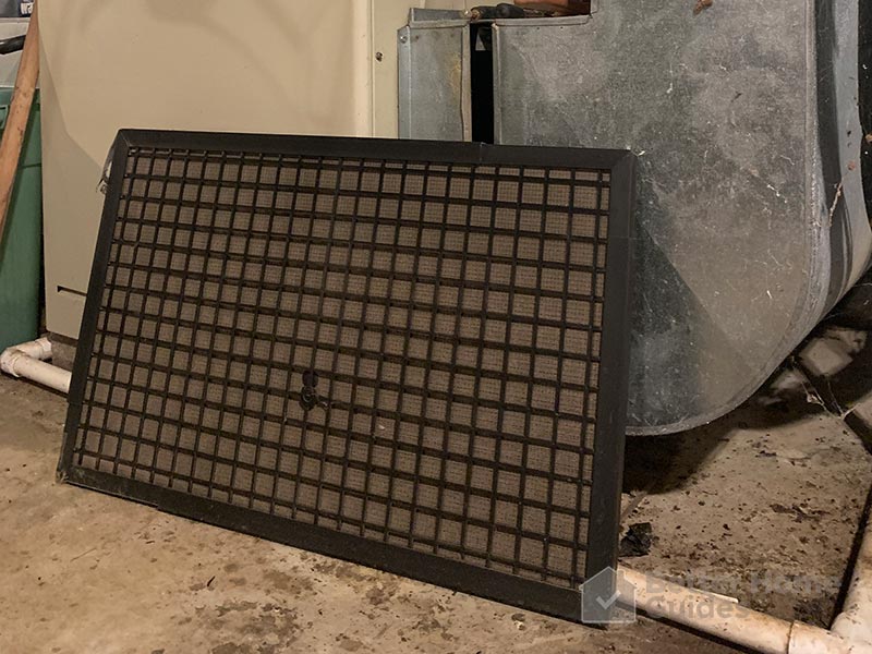 Side View of a Furnace Filter