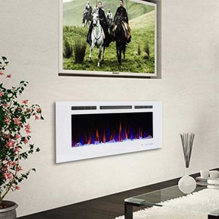 Valuxhome Armanni Recessed Electric Fireplace Heater